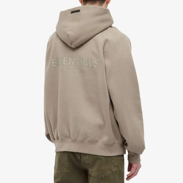 FEAR OF GOD ESSENTIALS SS21 PULLOVER HOODIE MOSS/GOAT