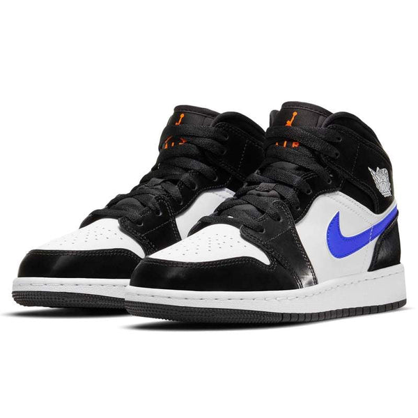 Jordan 1 Mid Black Racer Blue White (GS)