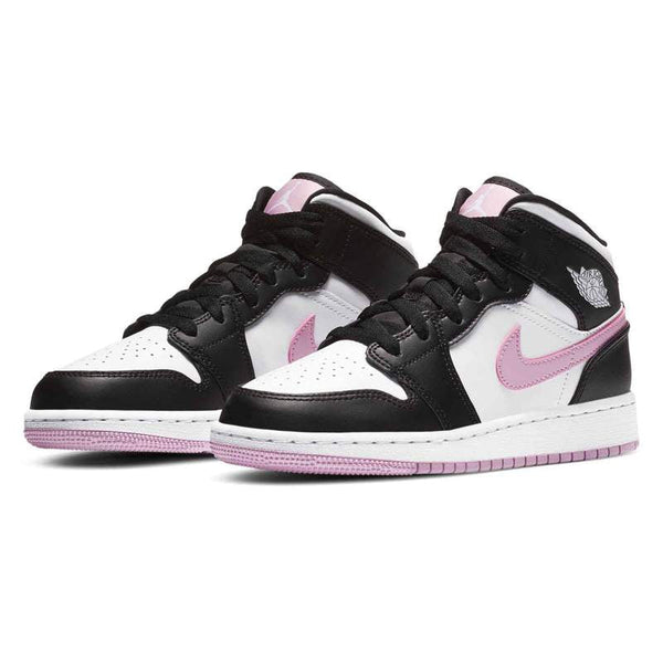 Jordan 1 Mid White Black Light Arctic Pink (GS)