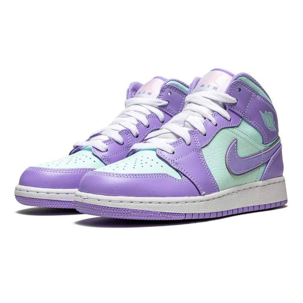 JORDAN 1 MID PURPLE AQUA