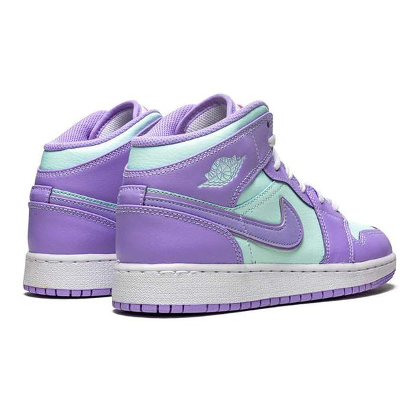 JORDAN 1 MID PURPLE AQUA