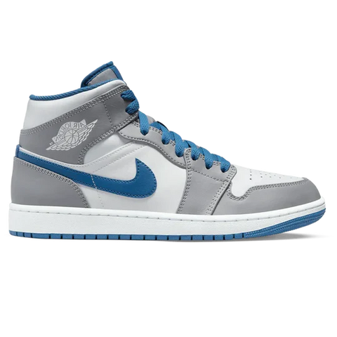 AIR JORDAN 1 MID 'CEMENT TRUE BLUE'