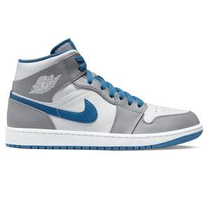 AIR JORDAN 1 MID 'CEMENT TRUE BLUE'