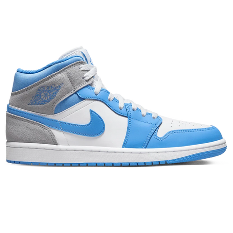 AIR JORDAN 1 MID 'UNIVERSITY BLUE GREY'