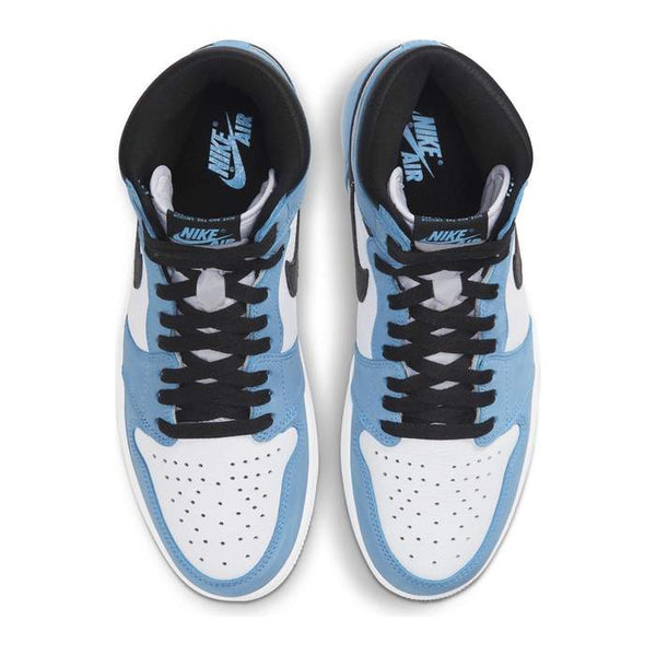 JORDAN 1 RETRO HIGH 'WHITE UNIVERSITY BLUE BLACK'