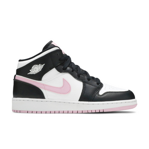 Jordan 1 Mid White Black Light Arctic Pink (GS)