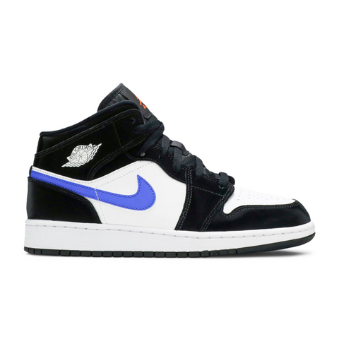 Jordan 1 Mid Black Racer Blue White (GS)